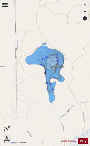 Lockwood Lake depth contour Map - i-Boating App - Streets