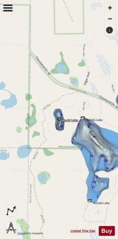 Atodd Lake depth contour Map - i-Boating App - Streets