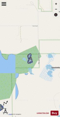 Harper Lake depth contour Map - i-Boating App - Streets