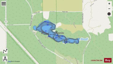 Muskrat Lake depth contour Map - i-Boating App - Streets