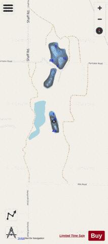 Porcupine Lake #6 depth contour Map - i-Boating App - Streets