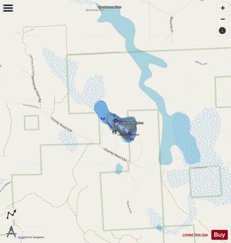 Ferdelman, Lake depth contour Map - i-Boating App - Streets