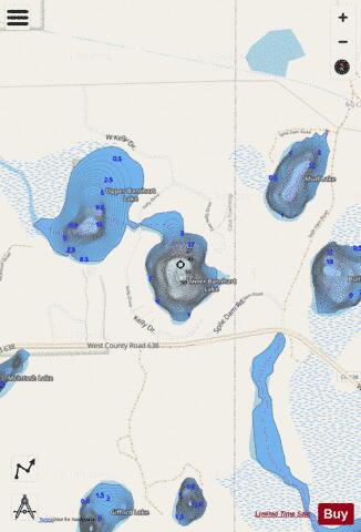Lower Barnhart Lake depth contour Map - i-Boating App - Streets