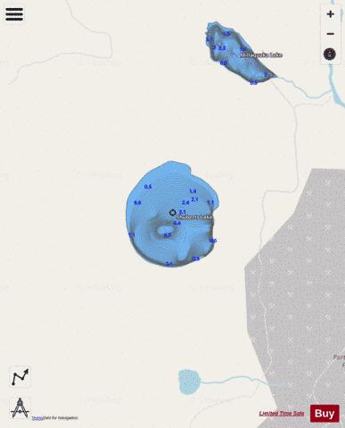 Shuberts Lake depth contour Map - i-Boating App - Streets