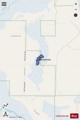 Harcourt Lake depth contour Map - i-Boating App - Streets