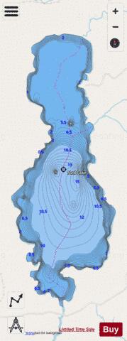 Ned Lake depth contour Map - i-Boating App - Streets