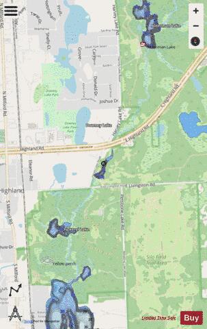 Pettibone Trout Lake depth contour Map - i-Boating App - Streets