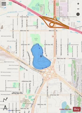 Laddie depth contour Map - i-Boating App - Streets
