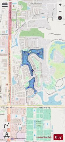 Club West depth contour Map - i-Boating App - Streets