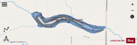 Blueberry depth contour Map - i-Boating App - Streets