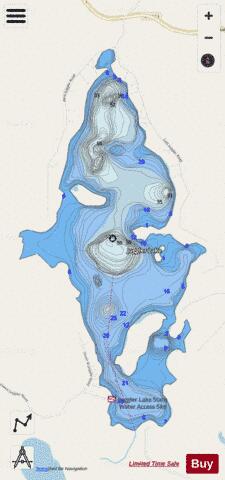 Juggler depth contour Map - i-Boating App - Streets