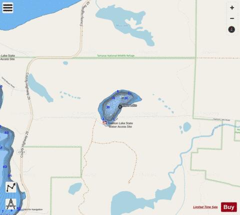 Hanson depth contour Map - i-Boating App - Streets