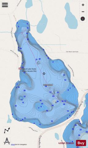 Maud depth contour Map - i-Boating App - Streets