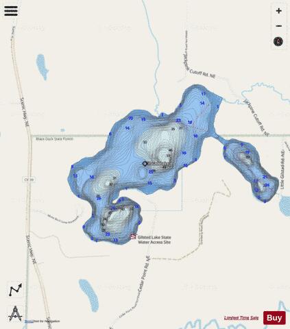 Gilstad depth contour Map - i-Boating App - Streets