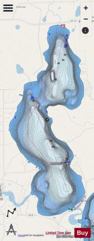 Andrusia depth contour Map - i-Boating App - Streets
