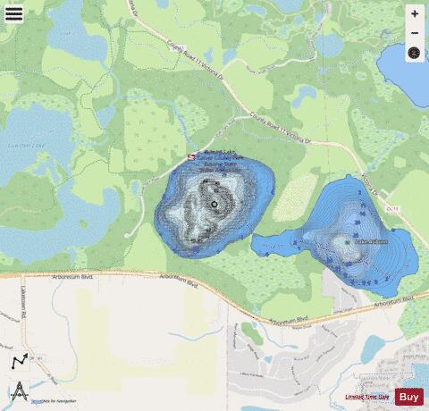 West Auburn depth contour Map - i-Boating App - Streets