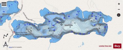 Island depth contour Map - i-Boating App - Streets