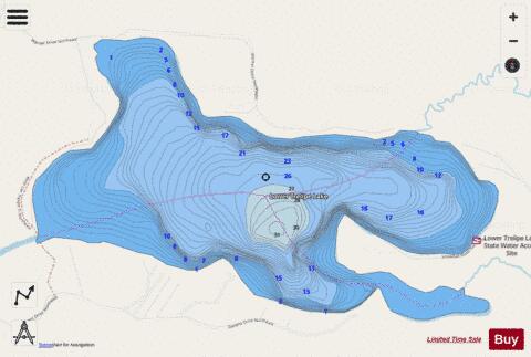 Lower Trelipe depth contour Map - i-Boating App - Streets