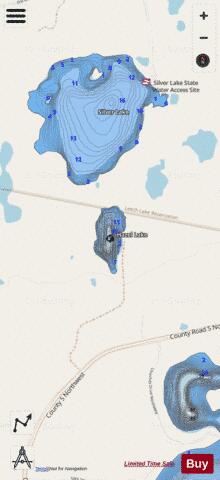 Hazel depth contour Map - i-Boating App - Streets