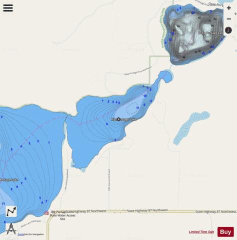 Big Portage (East Bay) depth contour Map - i-Boating App - Streets