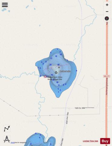 Beuber depth contour Map - i-Boating App - Streets