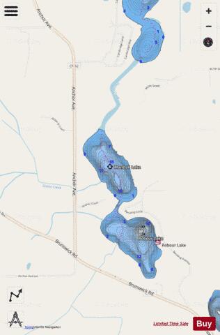 Mandall depth contour Map - i-Boating App - Streets