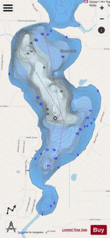 Goose (South Bay) depth contour Map - i-Boating App - Streets