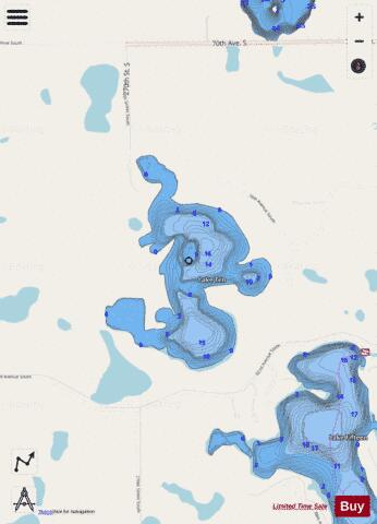 Ten depth contour Map - i-Boating App - Streets