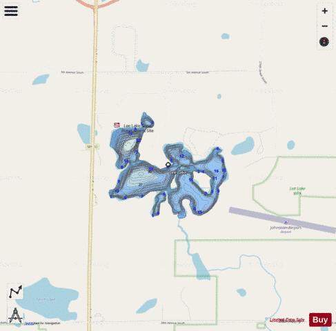 Lee depth contour Map - i-Boating App - Streets