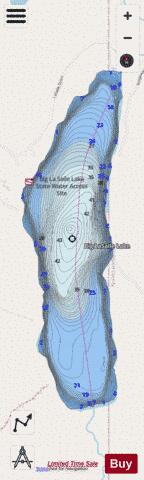 Big LaSalle depth contour Map - i-Boating App - Streets