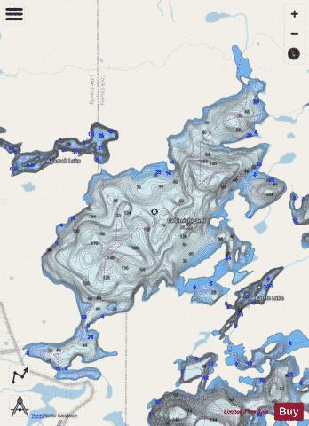 Gabimichigami depth contour Map - i-Boating App - Streets