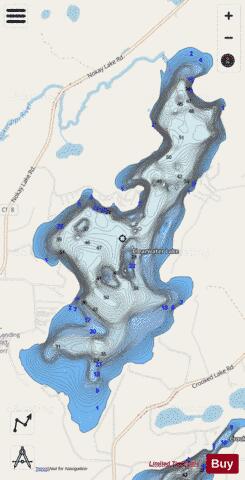 Clearwater depth contour Map - i-Boating App - Streets