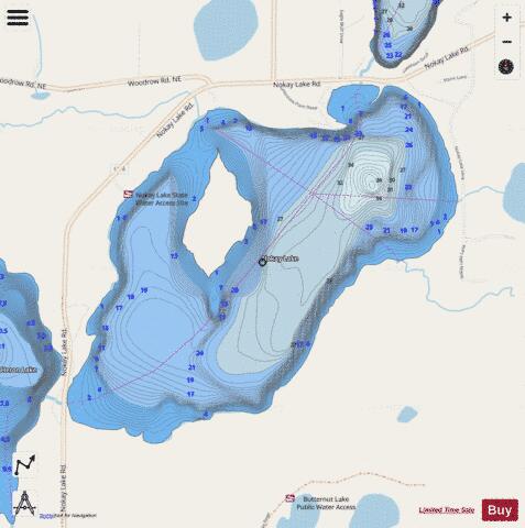 Nokay depth contour Map - i-Boating App - Streets