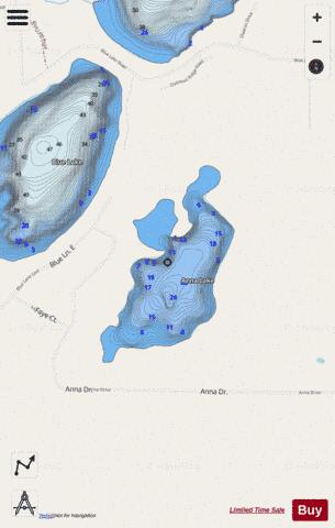 Anna depth contour Map - i-Boating App - Streets
