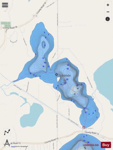 Clark depth contour Map - i-Boating App - Streets