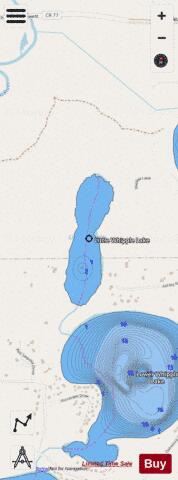 Upper Whipple depth contour Map - i-Boating App - Streets