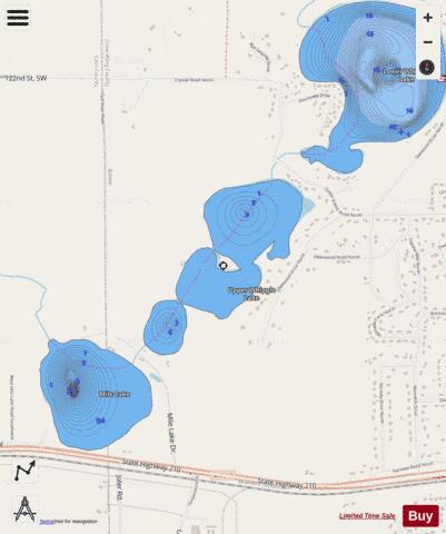 Lower Whipple depth contour Map - i-Boating App - Streets