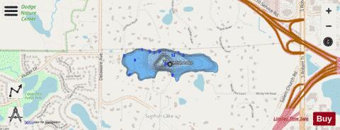 Sunfish depth contour Map - i-Boating App - Streets