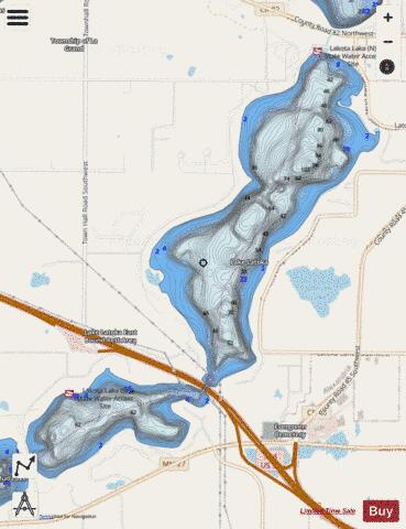 Latoka depth contour Map - i-Boating App - Streets