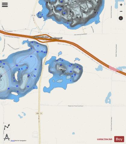 Cook depth contour Map - i-Boating App - Streets