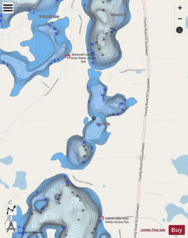 Echo depth contour Map - i-Boating App - Streets
