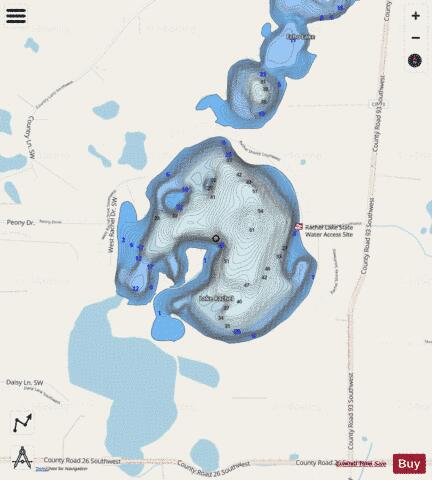 Rachel depth contour Map - i-Boating App - Streets