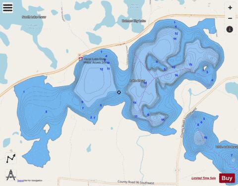 South Oscar depth contour Map - i-Boating App - Streets