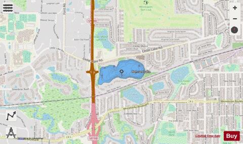 Hannan depth contour Map - i-Boating App - Streets