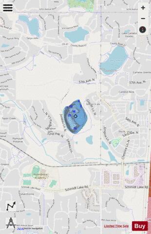 Pomerleau depth contour Map - i-Boating App - Streets