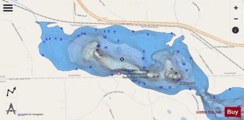 West Sarah depth contour Map - i-Boating App - Streets