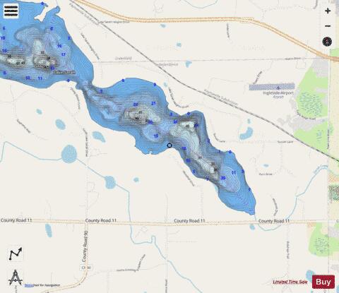 East Sarah depth contour Map - i-Boating App - Streets