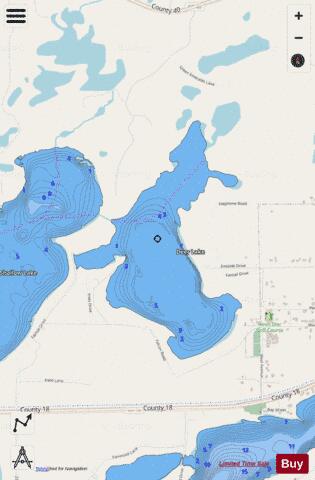 Deer depth contour Map - i-Boating App - Streets