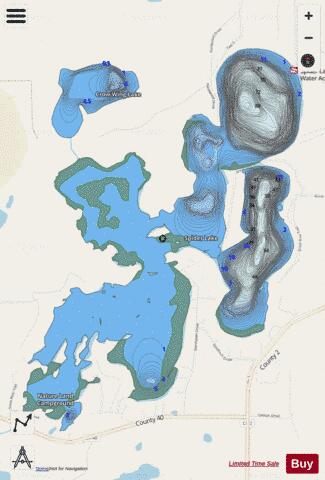 Spider (NE/SW Bay) depth contour Map - i-Boating App - Streets