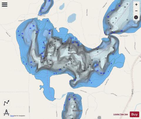 Lower Bottle depth contour Map - i-Boating App - Streets